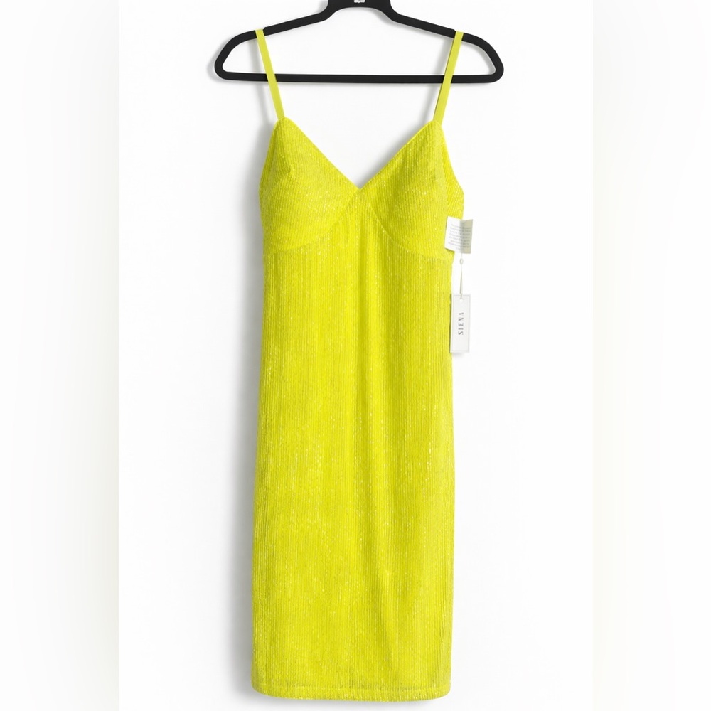 Siena
Women's Sleeveless Sequin Mesh A-Line Dress - Picture 4 of 10